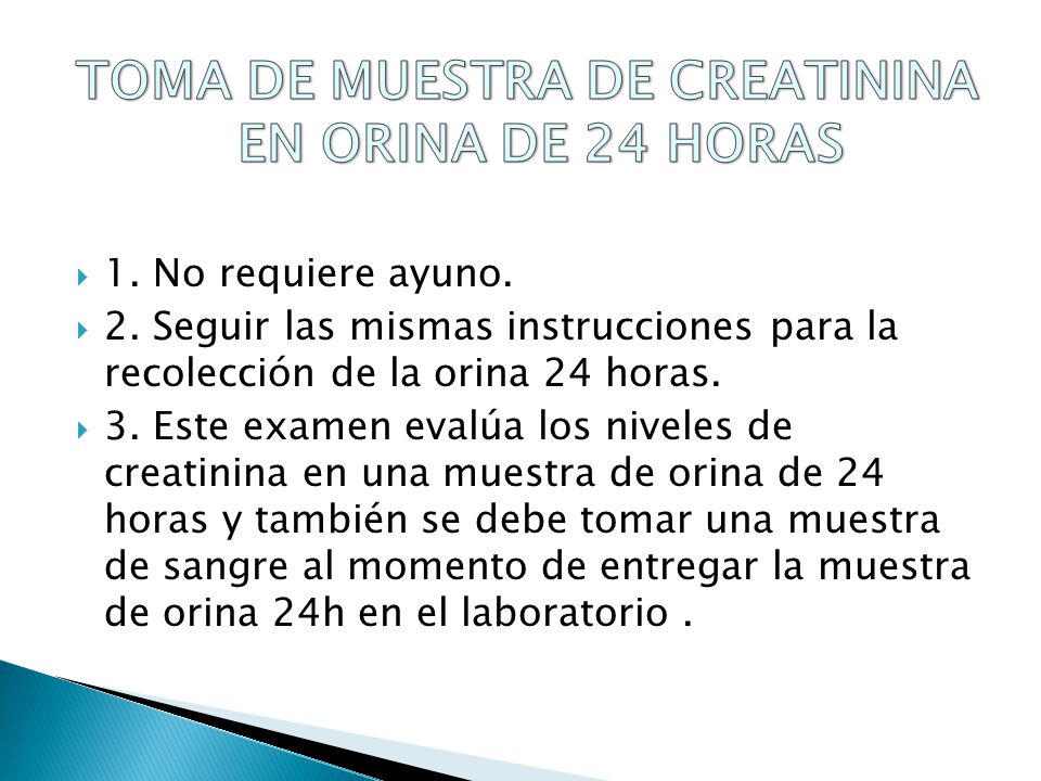 recomendaciones para orina de 24 horas
